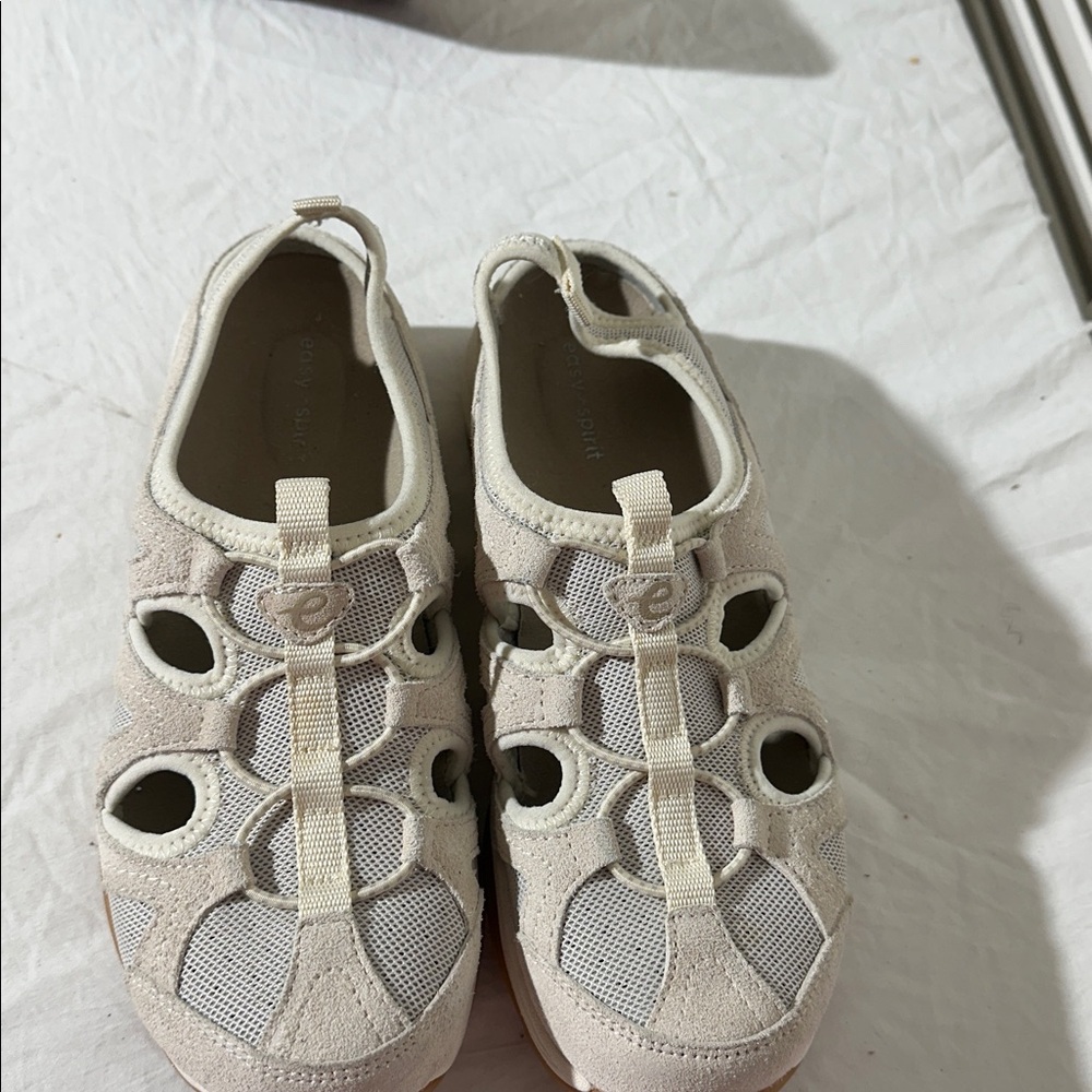 Easy Spirit gray Athletic Shoes leather